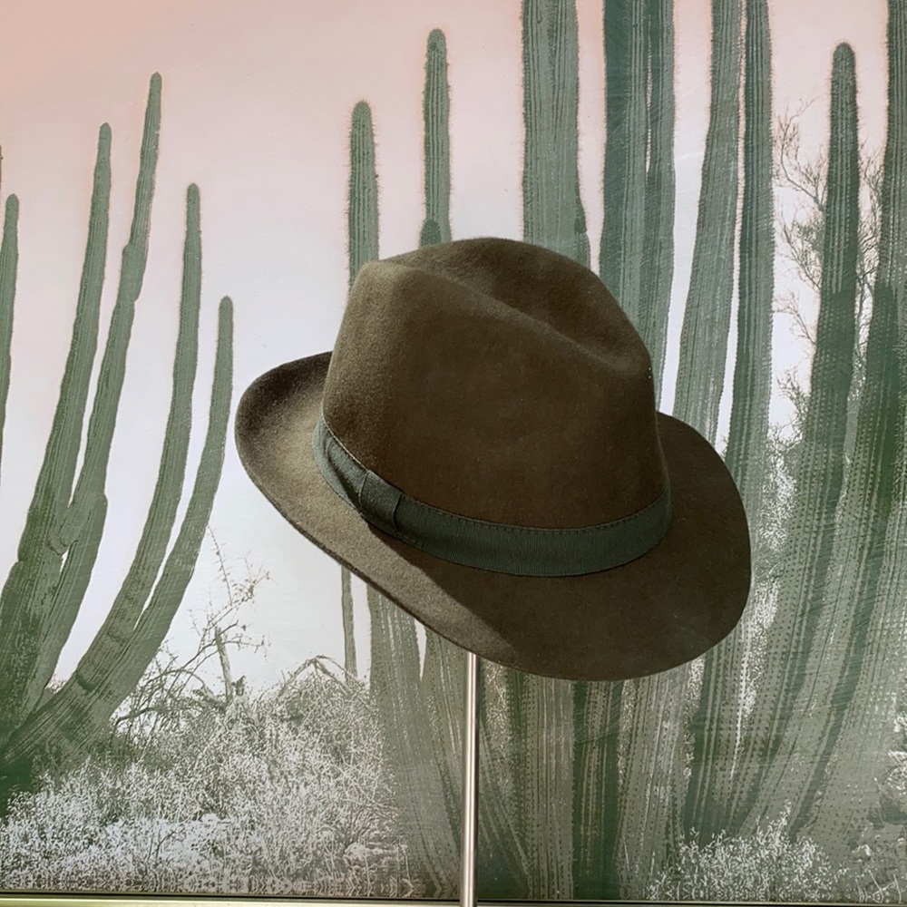 J.Crew Olive Green Wool Fedora